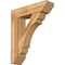 Ekena Millwork Olympic Slat Rough Sawn Bracket w/ Offset Brace, Western Red Cedar, 8"W x 30"D x 36"H BKT0806X30X36OLY06RWR - alternate 1